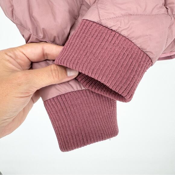 Marine Layer Meredith Puffer Coat Full Zip in Mauve Pink Size S Outdoor Gorpcore - Picture 9 of 15